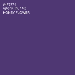 #4F3774 - Honey Flower Color Image